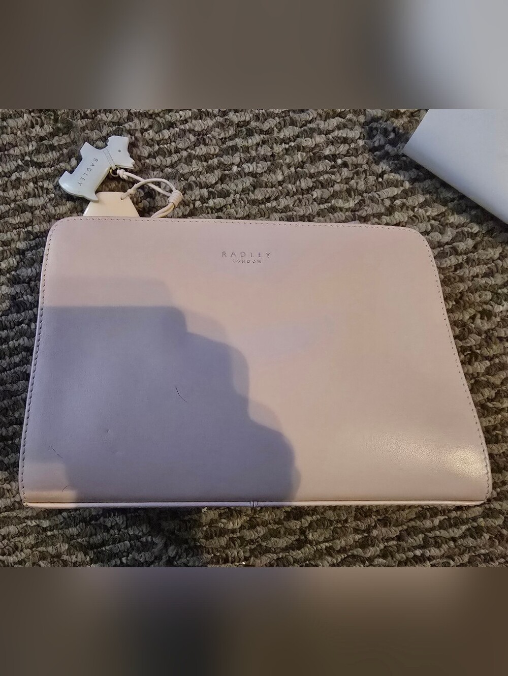 RADLEY LONDON Blush Pink Leather Zip Wallet with Gold Logo